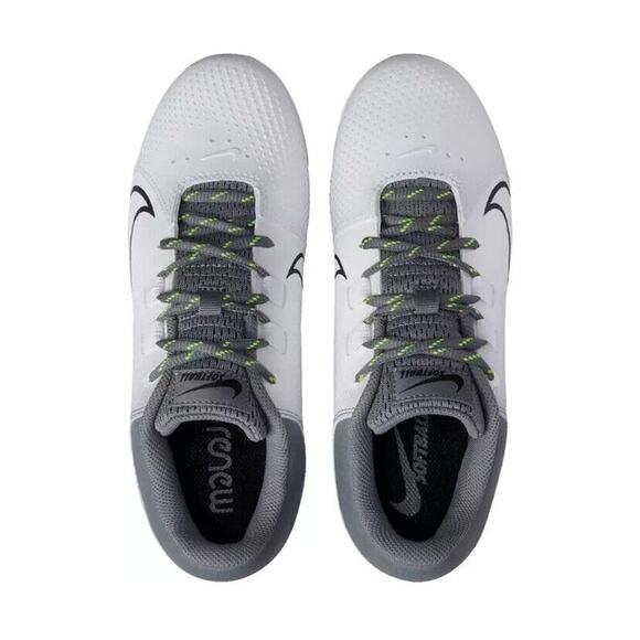 Nike Hyperdiamond 4 Pro Cleats Women’s Size 9 Gray White Fastpitch NWT - Picture 2 of 10